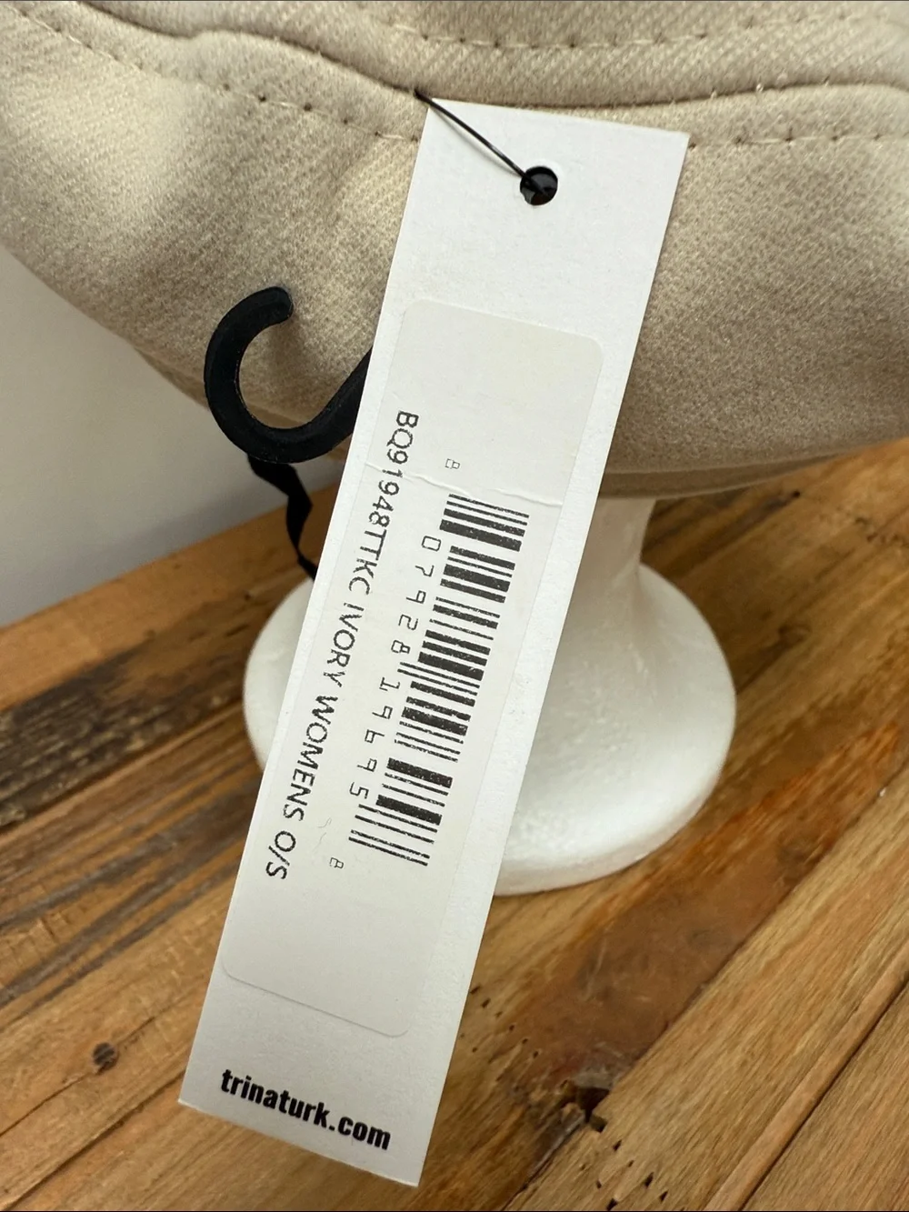 NWT Trina Turk Rope-Trim Baker Boy Cap